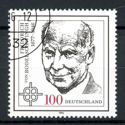 BRD 1835 I gestempelt Plattenfehler #GQ373