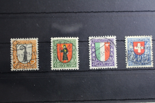 Schweiz 185-188 gestempelt