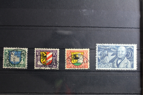 Schweiz 241-244 gestempelt