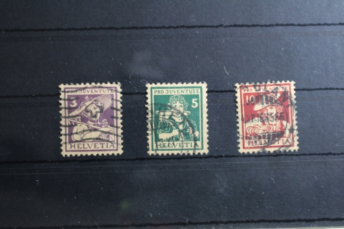Schweiz 130-132 gestempelt