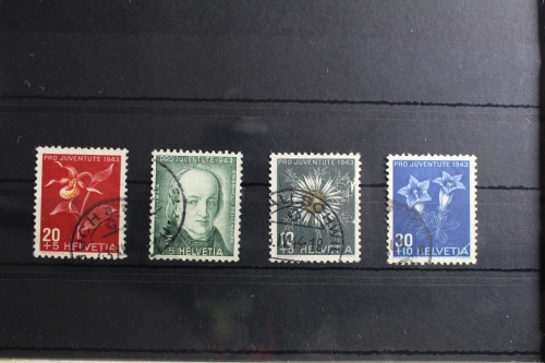 Schweiz 424-427 gestempelt