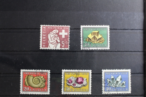 Schweiz 657-661 gestempelt