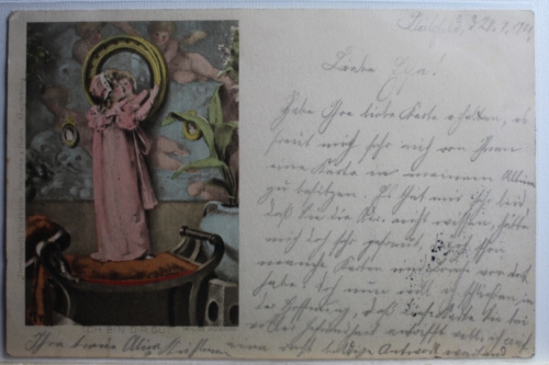 AK Deutschland Künstlerkarte 1901 gebraucht #PC763