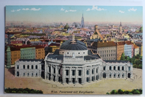 AK Wien Panorama mit Burgtheater ungebraucht #PC853