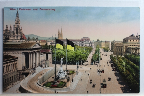 AK Wien Parlament und Franzensring ungebraucht #PC872