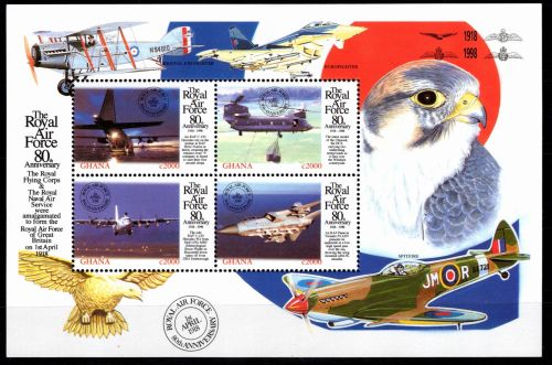 Ghana 2875-2878 postfrisch Kleinbogen / Luftfahrt #DIB06