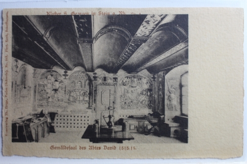 AK Stein a. Rh. Kloster S. Georgen Gemäldesaal d. Abtes David ungebraucht #PC909