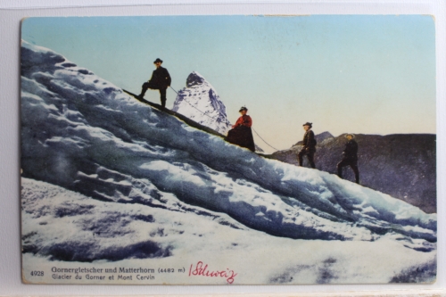 AK Schweiz Gornergletscher u. Matterhorn (4482 m) ungebraucht #PC917