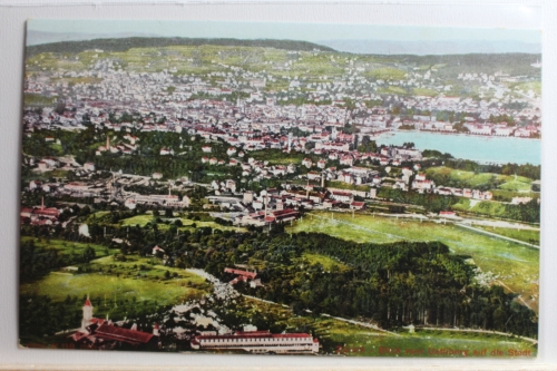 AK Zürich Blick vom Uetliberg auf die Stadt ungebraucht #PC923