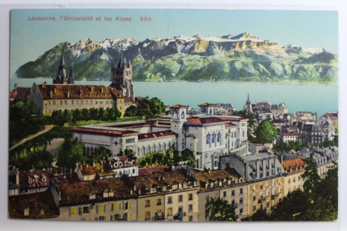 AK Lausanne l`Université et les Alpes ungebraucht #PC943
