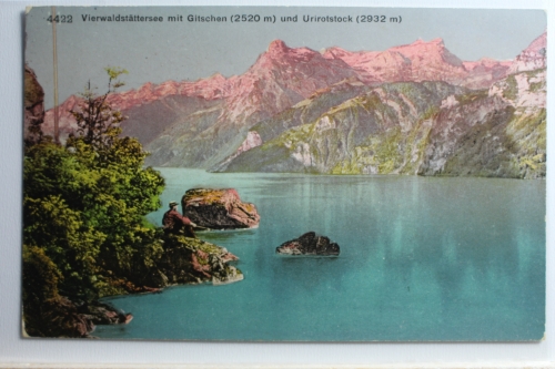 AK Vierwaldstättersee Gitschen (2520m) / Urirotstock (2932 m) ungebraucht #PC958