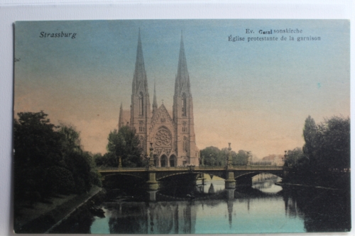 AK Straßburg Evang. Garnisonskirche ungebraucht #PC981