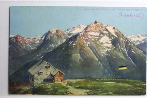 AK Arnsbacherhütte 2380 mi Hohem Riffler 3160 m ungebraucht #PC986