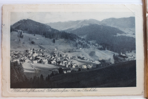 AK Oberstaufen Luftkurort - 792 m, Blick v. Kapf - Staufen 1939 gebraucht #PD317