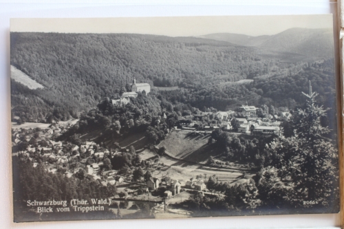AK Schwarzburg Blick vom Trippstein ungebraucht #PD327