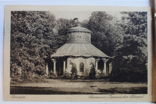 AK Potsdam Sanssouci, Japanischer Tempel 1928 gebraucht #PD370