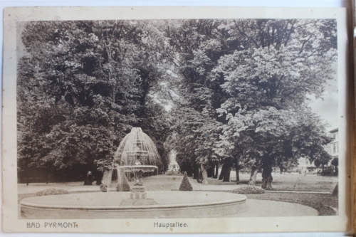 AK Bad Pyrmont Hauptallee 1917 gebraucht #PD399