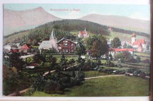 AK Krummhübel i. Rsgb. Panorama ungebraucht #PD421