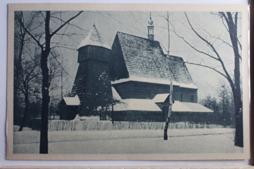 AK Oberschlesien Schrotholzkirche - Mikultschütz, Kr. Beuthen ungebraucht #PD441