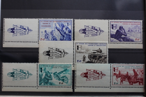 Deutsche Besetzung 2. WK Frankreich VIzf-Xzf postfrisch #SB255