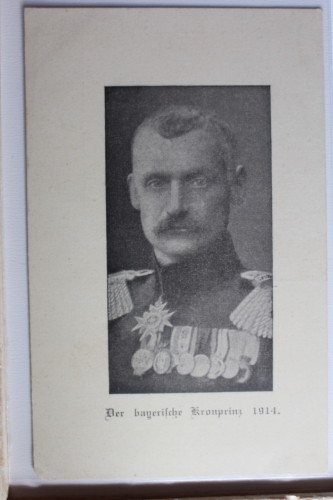 AK Deutschland Porträtkarte - Der bayerische Kronprinz 1914 ungebraucht #PD479
