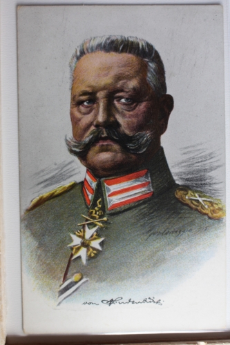 AK Deutschland Porträtkarte - von Hindenburg Künstlerkarte ungebraucht #PD473