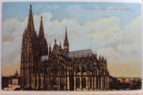 AK Köln Dom, Südseite 1913 gebraucht #PD565
