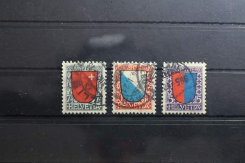 Schweiz 153-155 gestempelt