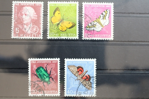 Schweiz 648-652 gestempelt