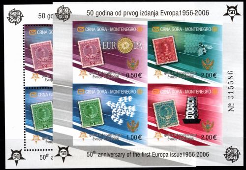 Montenegro Block 2 A+B postfrisch Cept #DIB09