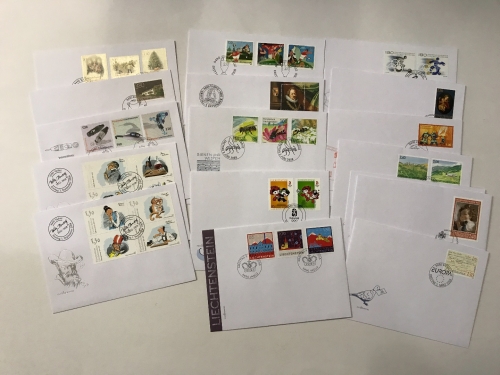 Liechtenstein FDC Lot aus 2008 Ersttagesbrief/FDC #JZ125