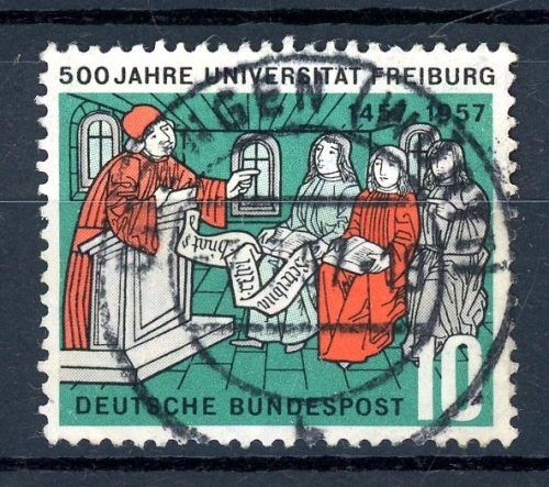 BRD 256 II gestempelt Plattenfehler #GQ203