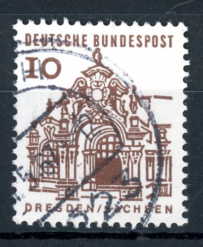 BRD 454 I gestempelt Plattenfehler #GQ214