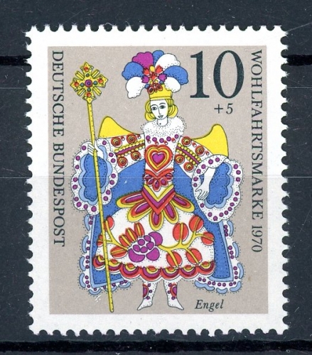 BRD 655 I postfrisch Plattenfehler #GQ229