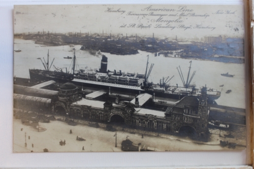 AK Hamburg American Linie - New York - Mongolia 1913 gebraucht #PD656