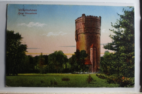 AK Wilhelmshaven Neuer Wasserturm Feldpost 1918 gebraucht #PD795