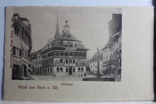 AK Stein a. R. Rathaus ungebraucht #PD708