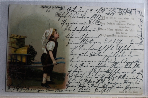 AK Deutschland Grußkarte 1900 gebraucht #PD822
