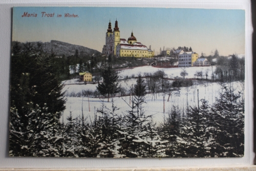 AK Brünnl Marie Trost im Winter ungebraucht #PD748