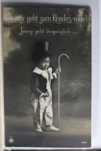 AK Deutschland Grußkarte - Jonny geht Vergnüglich Feldpost 1916 gebraucht #PD756