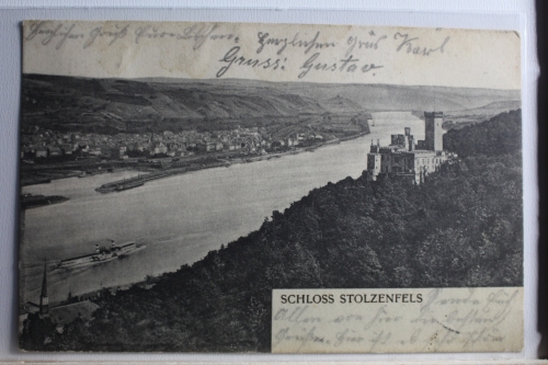 AK Stolzenfels Schloss Stolzenfels 1904 gebraucht #PD875