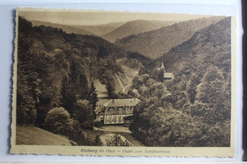 AK Stolberg Hotel zum Schützenhaus 1936 gebraucht #PD874