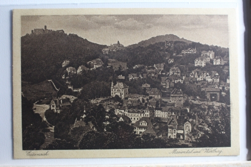 AK Eisenach Mariental und Wartburg ungebraucht #PD903