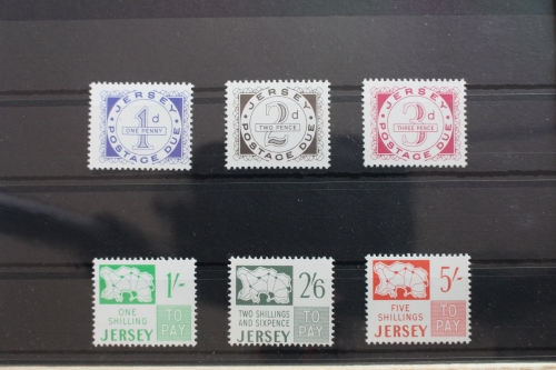 GB Jersey Portomarken 1-6 postfrisch