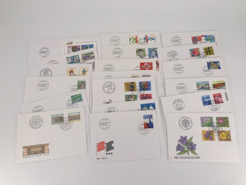 Schweiz FDC Jahrgang 1990-91 Ersttagesbrief/FDC #JZ135
