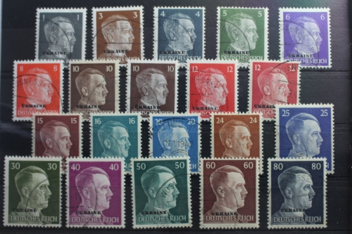 Deutsche Besetzung 2. WK Ostland 1-20 gestempelt #SF282