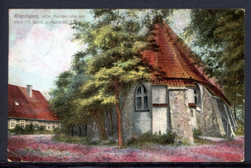 AK Bispingen LK Heidekreis Alte Heidekirche 25.4.1909 gebraucht #IU969
