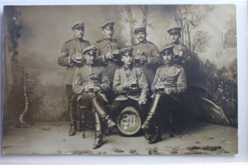 AK Deutschland Gruppenporträt 1907 gebraucht #PE311