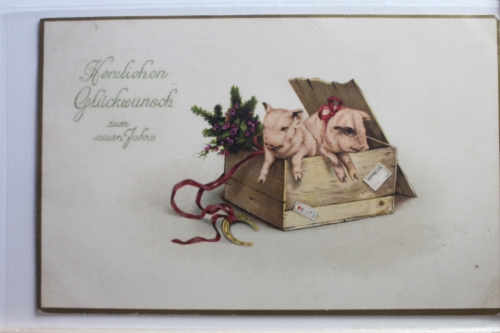 AK Deutschland Grußkarte Feldpost 1917 gebraucht #PE318