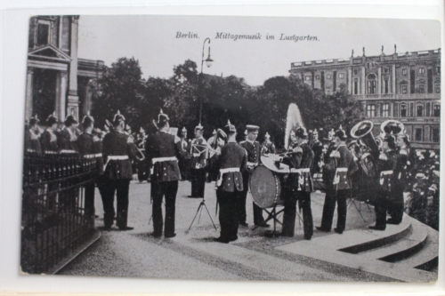 AK Berlin Mittagsmusik im Lustgarten 1912 gebraucht #PE323